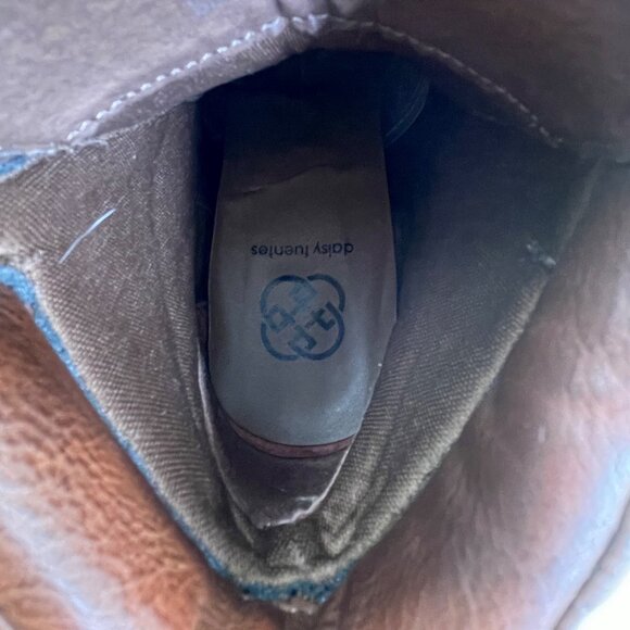 Daisy Fuentes Women’s Brown Faux Leather Lace-Up Ceci Heeled Ankle Boots Sz 10M - Picture 8 of 10